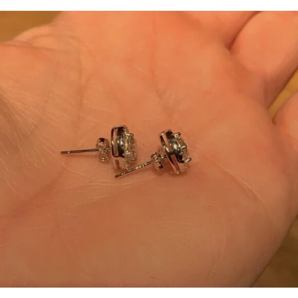 Moissanite Halo Earrings, OVER 1 cttw, COA Included 2x - Picture 13 of 13